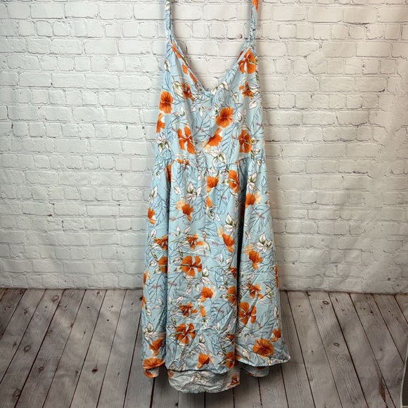BloomChic Floral Belted Pocket Tank Dress Plus Size 6X (30) - Picture 6 of 6